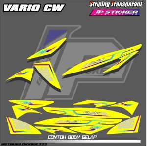 VARIO CW(COD) STIKER STRIPING MOTOR HONDA VARIO CW - STIKER LIST GRAFIK SIMPLE WARNA VARIASI DESAIN RACING HOLOGRAM DAN TRANSPARAN BISA COD IP.KODE-323