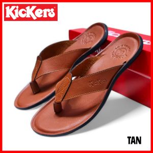SANDAL JEPIT PRIA KICKERS KULIT ASLl / SANDAL COWOK LEBARAN LAKI TRENDY / SENDAL DISTRO KEKINIAN