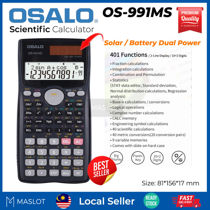 OSALO OS-991MS Scientific Calculator fx 991ms 570ms 570ms2 570ms