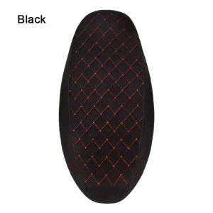 MIRELINA 1Pcs 3D Mesh Fabric Motorcycle Seat Cover Waterproof PU Leather Velvet Electric Bike Seat Cushion  Thickened Scooter Cushion Protector Universal Fit