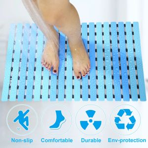 Shower Bath Mat Non-Slip Bathroom Mat Household Kitchen Bathroom Childrens Protection Carpet Shower Safety Anti-mold Mats