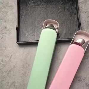 Stainless Steel Spoon Fork Chopstick Set Cutlery Utensil Travel Camping Outdoor School Office HL2009