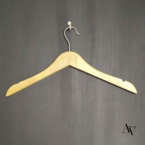 HANGER KAYU AESTHETIC NATURAL KUALITAS PREMIUM GRADE A / GANTUNG BAJU PREMIUM - DEWASA