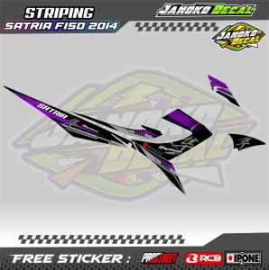 STRIPING VARIASI SUZUKI SATRIA F 150 2014 HAYABUSA STYLE / STICKER LIST MOTOR SUZUKI SATRIA F150  2014 HAYABUSA STYLE