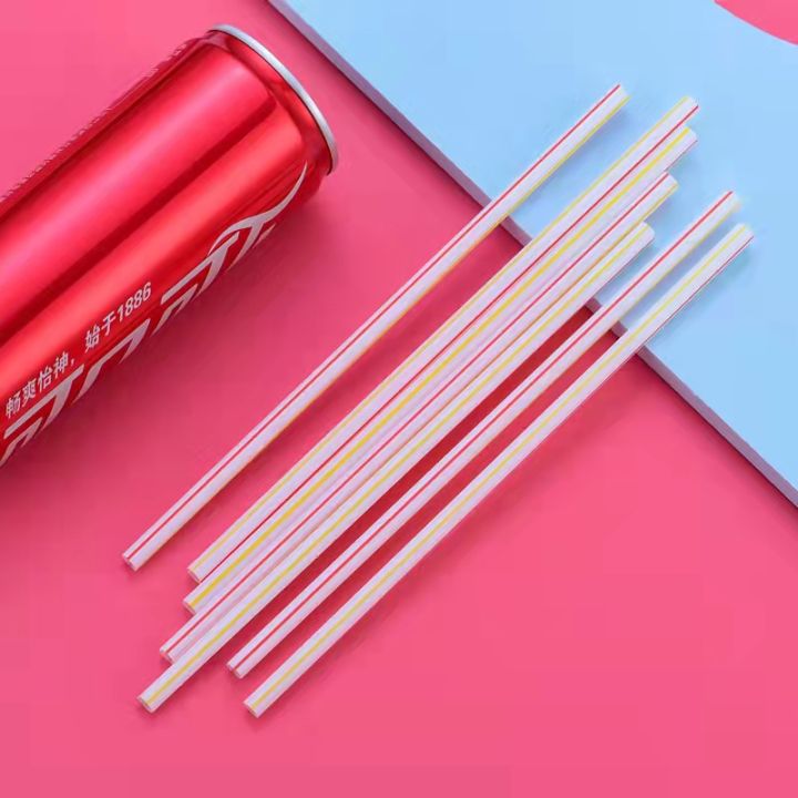 Drinking Straw Plastic Color Thin Straw Disposable Straws Beverage ...