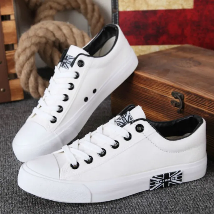 Canvas white shoes for school best sale