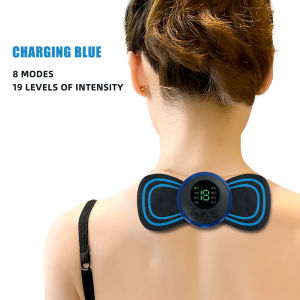DECINIEE Electric Neck Massager Ems Cervical Vertebra Massage Patch For Muscle Pain Relief And Shoulder Relaxation Portable Neck Massage