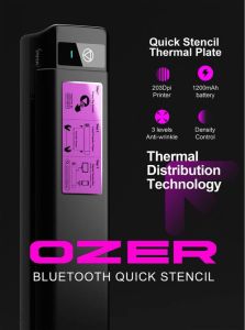 เครื่องลอกลาย OZER BLUETOOTH TATTOO Quick STENCIL PRINTER เครื่องลอกลายโอเซอร์