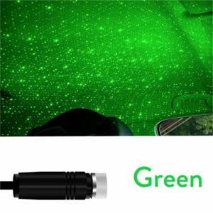 【Ready Stock Local Seller】Green LED Car Roof Star Night Light Projector Atmosphere Galaxy Lamp USB Decor Lamp Adjustable Multiple Lighting Effects