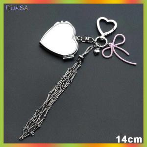 RUASA Y2K Lipstick Holder Keychain Bag Keyring Charm Vintage Shine Lip Organizer Key Chain Ring Gift