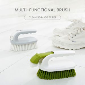 Comfort Grip Household  Flexible Hard Bristles All Purpose Cleaning Brush For Bathroom Tiles Sink Floor Carpet