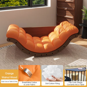 Vintage Comfort Banana Boat Rocking Chair | Ergonomic Recliner for Napping & Relaxing