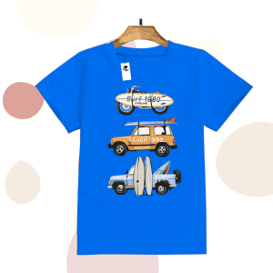 Code8.id DTF Kaos Anak Laki Laki Gambar Kendaraan Surf Keren Best Seller Awan MURAH DAN TRENDY