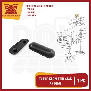 Tutup Klem Stir Atas Vixion RX King (PSP) Cover Pelindung Raiser Raser Reser Klem Stang Setang
