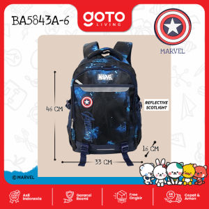 Goto Unito X Disney Marvel Tas Sekolah Backpack Ransel Anak Bag Besar