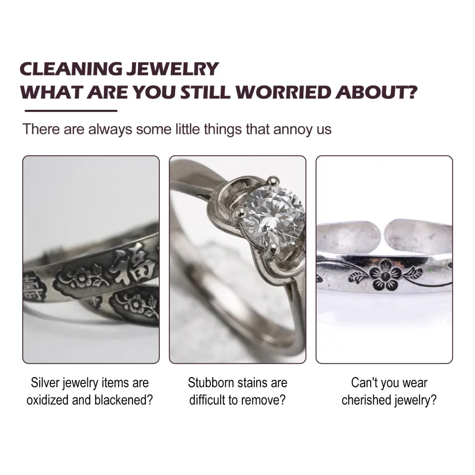 Jue-Fish Professional Jewelry Cleaning Mousse Protection Jewelry