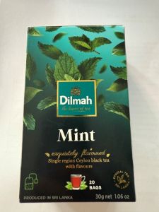 Trà đen vị Bặc Hà (Mint) túi lọc Dilmah hộp (30g*20 túi*1.5g) nhập khẩu Sri Lanka