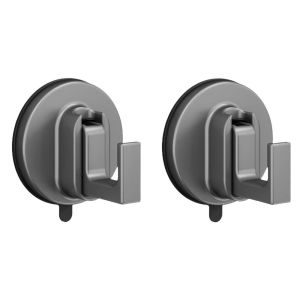 SCHOOLING GRIN68IN6 1/2 Pcs Wall Mounted Suction Cup Hooks Strong Vacuum Single Hook Bathroom Clothes Hanger Heavy Duty Durable Shower Hooks