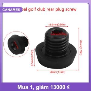 【CANAMEK】 1 cái cho mezz Universal How Peri bida mở rộng phụ kiện bida Cue Bumper Pool Cue khối Butt trở lại cắm vít cao su