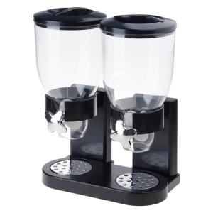 Kirilgu Spacious Single Compartment Dry Dispenser Transparent Organiser For Flour Sugar Rice And Baking Ingredients M2Y9R