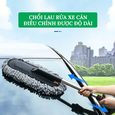 Chổi Lau Rửa Xe Ô Tô Điều Chỉnh Được Độ Dài