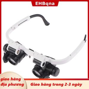 [COD] EHBqna 3PF Ship within 24 hours Headband Glasses Magnifier With LED Light 8X 15X 23X Watchmaker Jeweler Loupe