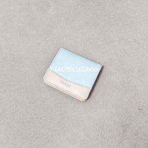 AksaraElga Dompet Mini Wanita Dompet Kartu Wallet Lipat Kulit Sintetis