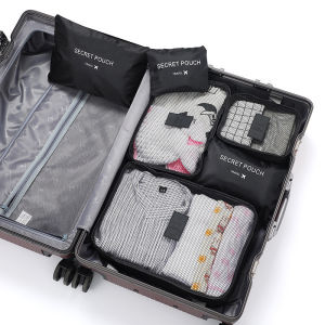 6 Set Travel Storage Bag Luggage Organizer Pouches Waterproof Clothing Sorting Packing Cubes For Suitcase Travel Accessories