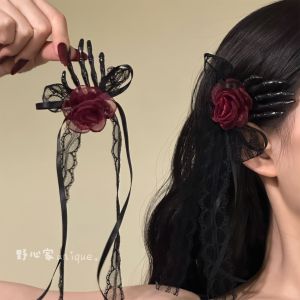 Halloween Hair Clips Skeleton Hands Hair accessory costume cosplay feather wings hair clip sweet cool halloween print headband