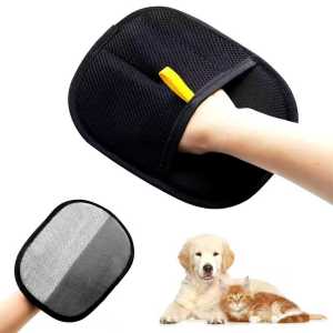 1pcs Electrostatic Pet Hair Remover Gloves Two-way Dog Hair Brush Cat Hair Remover Pet Grooming Gloves