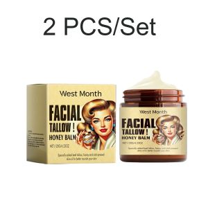 Beef Tallow Cream Grass Fed Lasting Moisturizing Skin Firming Elasticity Repair Damaged Skin Soothing Skincare