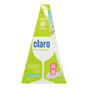 Claro Salt for Dishwasher (1kg) – High-Purity Salt for Water Softening & Sparkling Clean Dishes