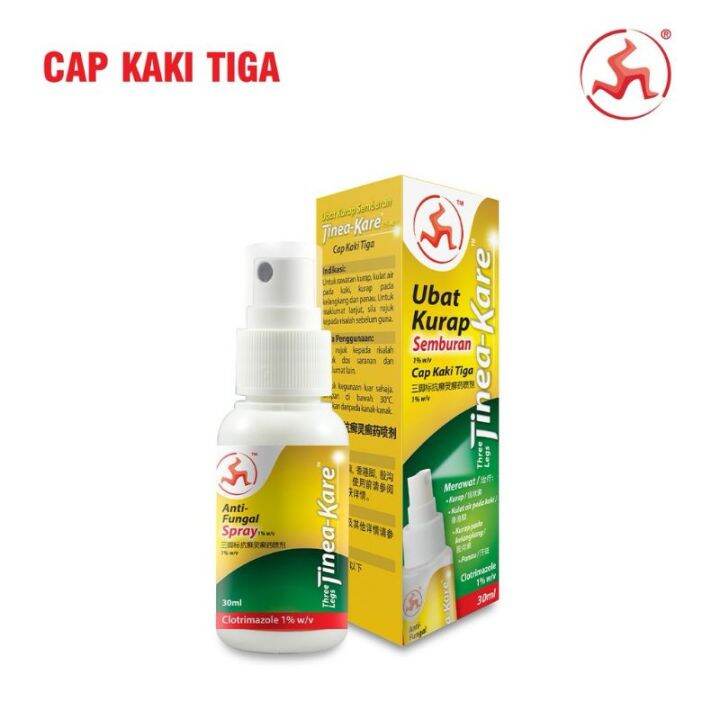 Three Legs Tinea-Kare Antifungal Spray 30ml | Lazada