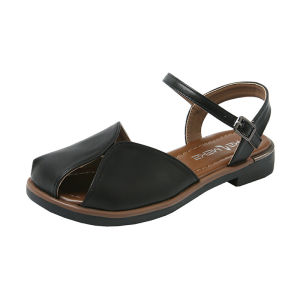 [Free Shipping] Baotou Sandals New Summer Style Korean Retro Casual Flat-Soled Roman Shoes For Women