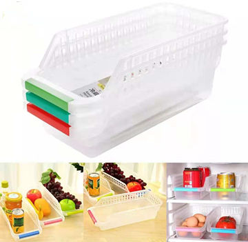 Space Saver Organizer Trays Bins Kitchen Fridge Pantry Cabinet Storage ...