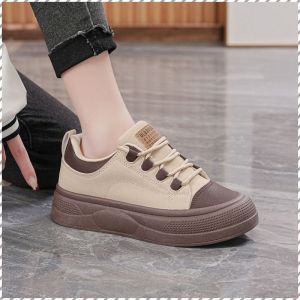 giày thường ngày giảm chấn tăng giày thể thao màu trắng đế dày 5cm giảm áp lực ở chân không mỏi chân