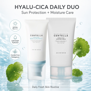 new Korean Centella Hyalu-Cica Moisture Cream and Facial Hyalu Cica Water-Fit Sun Serum SPF50 Sunscream Protection Skincare Product hot