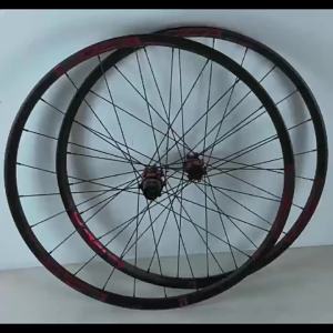 Mountain bike quick-release wheelset 26/27.5/ 29inch straight-pull 4-bearing disc brake wheel six-spoke 11/12 speed-HB09/PA24 quick-release