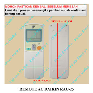RAC25 REMOT / REMOTE UNTUK AC / REMOTE AC DA*KIN RAC-25
