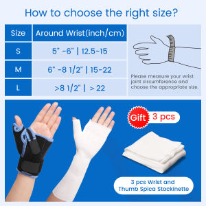 VELPEAU Wrist Brace Short Version With Thumb Spica Splint for De Quervains Tenosynovitis Carpal Tunnel Pain Stabilizer for Tendonitis Arthritis Sprains & Fracture Forearm Support Cast