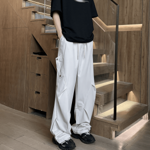 Summer New Loose Quick-Drying Casual Pants Drooping Slimming Men & Women Trendy All-Match Ice Silk Elastic Workwear Pants