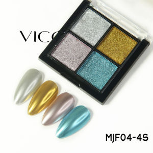 Ardour Mirror Nail Glitter Powder Set Shell Pearl Solid Nail Polish Powder UV Gel Nail Art Chrome Pigment Decoration