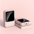 Built-in USB Multi Cable Macaron KC58 Power Bank 20000mAh with Digital LED Display. 
