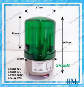 LED REVOLVING WARNING RUNNING LIGHT RUNNING LAMP AC DC 12V 24V 220V RED GREEN BLUE YELLOW