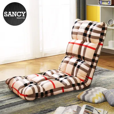 Sancy European Style Multi-functional Adjustable Lazy Sofa Single Floor Tatami Foldable Sofa Bed Recliner Chair (80cm x 40cm) - Fulfilled by Sancy