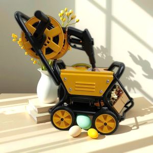Máy Rửa Xe Bán Công Nghiệp Kushima - Có Rulo Cuốn Dây Dây Dài 15m Xịt Rửa Siêu Mạnh_AKH889