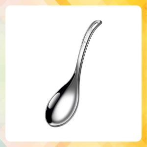 Vá Múc Canh Inox 316L SSGP Kháng Khuẩn Muôi Múc Súp Lòng Sâu Chống Gỉ Tay Cầm Cong Thông Minh Chống Trượt An Toàn