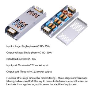 Advanced 4 Stage Electromagnetic AC110-250V 6A 10A Current Module Reduces Interference In Power Systems