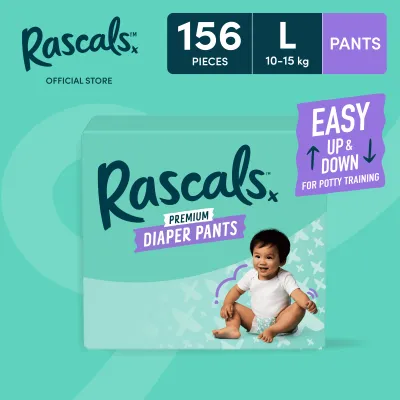 Rascals Premium Diaper Pants Super Jumbo Box L- 52 pcs x 3 (156 pcs)