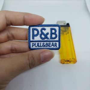 58BRN3 P&B PULL&BEAR LOGO surfing bordir patch emblem iron on